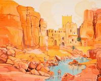 Plakat 50x40cm Ruiny pod Słońcem