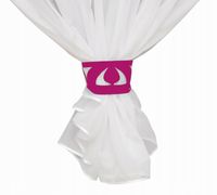 Ozdoba opaska AŻUR uchwyt upięcia RÓŻOWY 9x41 cm