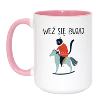Duży Biało-Różowy 450 ml