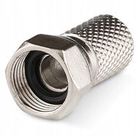 Złącze F 6.8mm nakręcane z uszczelką RG6 1szt. Na kabel antenowy