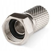 Złącze F 6.8mm nakręcane z uszczelką RG6 1szt. Na kabel antenowy