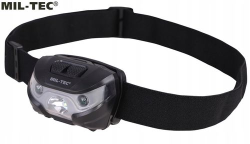 LATARKA CZOŁOWA CZOŁÓWKA MIL-TEC 200 lumenów LED BIAŁA CZERWONA CREE XPE na Arena.pl