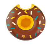 Podstawka Pod Kubek Puszkę Pączek Brązowy Donut Pływająca Uchwyt Na Napoje