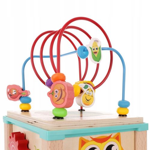 KOSTKA EDUKACYJNA MONTESSORI DREWNIANA PRZEPLATANKA LABIRYNT na Arena.pl