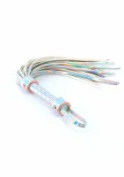cosmo bondage flogger holograficzny bat z regulacją rose gold