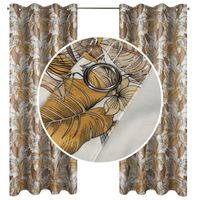 Zasłona gotowa na przelotkach Eurofirany 140X250 ADEL biały+srebrny