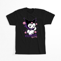 Koszulka Czarna - Kuromi - WYBIERZ KOLOR KOSZULKI I FASON Damska M