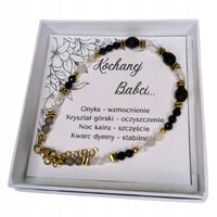 Bransoletka z kamieni naturalnych prezent dla babci dzień babci