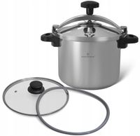 SZYBKOWAR GARNEK Ciśnieniowy 2w1 Stalowy 5L 22cm Indukcja Gaz 5731