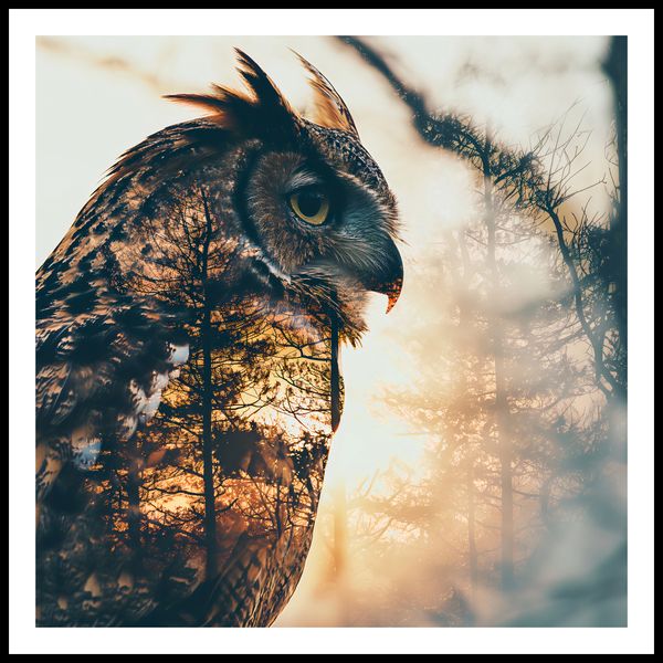 Plakat 100x100cm Sowi Duch zdjęcie 3