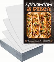 Ulotki A5 reklamowe firmowe 100 szt projekt w cenie ZAPIEKANKA Z PIECA