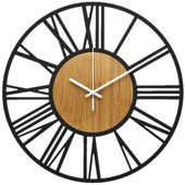 zegar ścienny 3d metalowy wiszący vintage rzymski na ścianę loft 40cm cichy