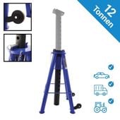 19677 Stojak podporowy udźwig 12T do samochodów i maszyn regulowany 74-122