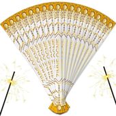 ELEGANCKIE DŁUGIE ZIMNE OGNIE WESELNE 70cm 100szt - GOLD EDITION OPAKOWANIA