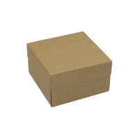 Opakowanie ozdobne 120 x 120 x 70 mm - beżowy, karton ozdobny
