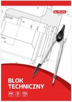 blok techniczny a4/10k biały 3625 a'10