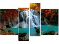 130CM 85 OBRAZ 4 ELEM WODOSPAD HUAY MAE KAMIN ŚCIENNY