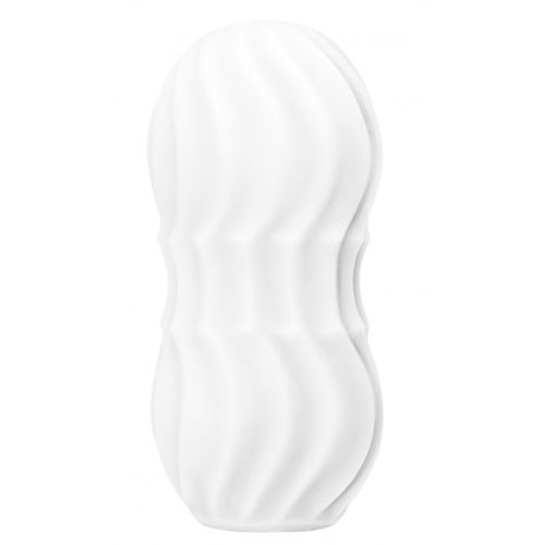 biały dwustronny masturbator dla mężczyzn. dopasowuje się do penisa. na Arena.pl