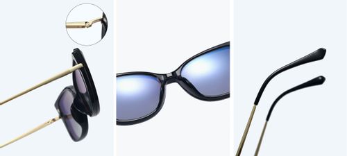 DAMSKIE Okulary 2w1 CLIP-ON Zerówki do KOMPUTERA +NAKŁADKA PRZECIWSŁONECZNA na Arena.pl