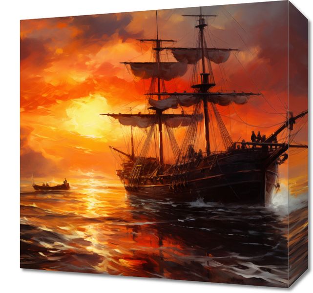 Obraz 40x40cm Ogień na Wodzie zdjęcie 1