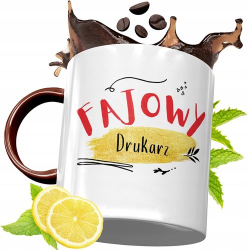 Kubek Bordowy Dla Drukarza Na Urodziny Prezent Z Nadrukiem Ze Zdjęciem na Arena.pl