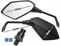 Lusterka Lusterko gwint 10mm M10 do Motocykl Skuter Atv Quad Homologacja