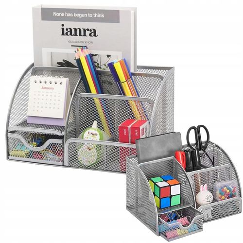 PRZYBORNIK NA BIURKO ORGANIZER NA KREDKI POJEMNIK na Arena.pl