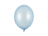 Balony metallic niebieskie baby blue strong, 27 cm 3 szt.