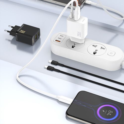 ładowarka sieciowa 25w gan usb-c - biała na Arena.pl