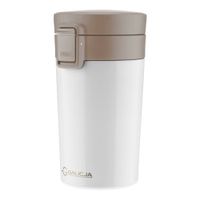 Kubek termiczny bidon ALICIA stal nierdzewna tworzywo 300 ml kolor beżowy