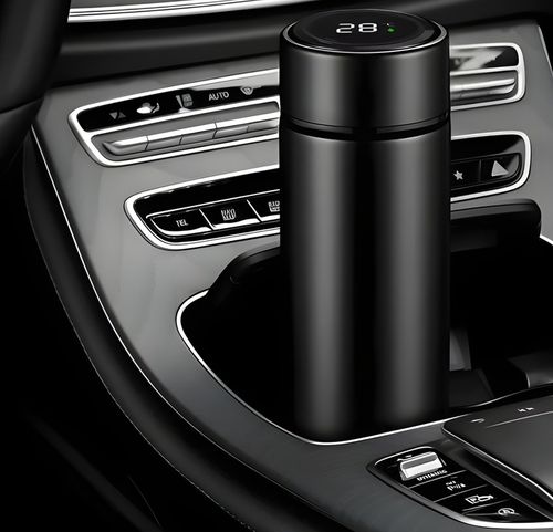 KUBEK TERMICZNY TERMOS NA KAWĘ HERBATĘ DO SAMOCHODU Z WYŚWIETLACZEM 500 ml na Arena.pl