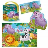 Puzzle Edukacyjne Maxi 2W1 Zoo Rk1080-02