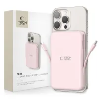 powerbank tech-protect pb31 lifemag magsafe 10000 mah - różowy