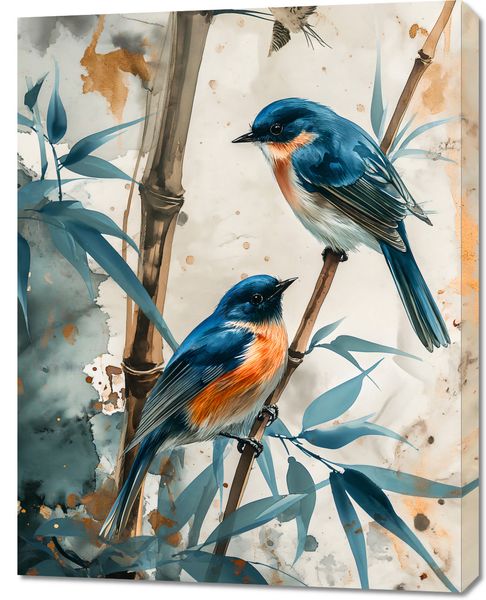 Obraz 70x90cm Trzy Ptaki zdjęcie 1