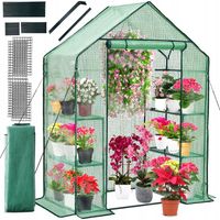 MINI SZKLARNIA OGRODOWA FOLIOWA BALKONOWA MAŁY TUNEL FOLIOWY 195x143x73 cm