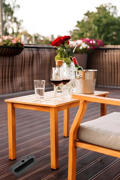 klipsy montażowe do desek kompozytowych startowe stal nierdzewna czarne zdjęcie 8