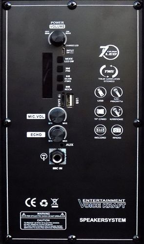 KOLUMNA PRZENOŚNA BLUETOOTH KARAOKE AKUMULATOR USB na Arena.pl