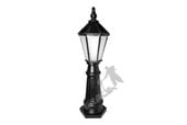 LAMPA A14 Z KLOSZEM ŻELIWNYM ŚREDNIM ŻELIWNA OGRODOWA RETRO ELEGANCKA STOJĄCA DO OGRODU