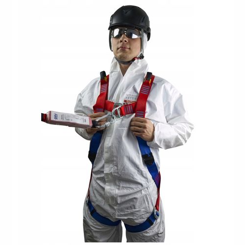 Szelki bezpieczeństwa BHP z AMORTYZATOREM Y - zestaw BASIC + 03 OXYLINE na Arena.pl