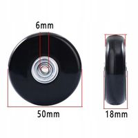 uniwersalne kółka zapasowe do walizek bagażowych z metalowymi osiami 4 SZT