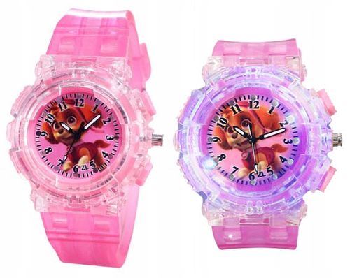 zegarek dziecięcy PSI PATROL dla dziewczynki dziecka SKYE świecący LED na Arena.pl