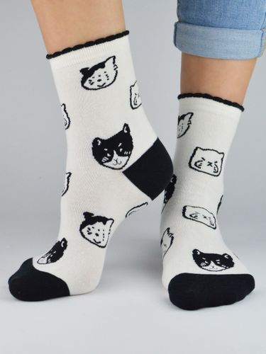 SKARPETY DZIEWCZĘCE SB048 35-38 czarny/serce na Arena.pl