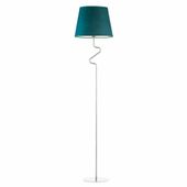 Lampa podłogowa FOGO chrom zieleń