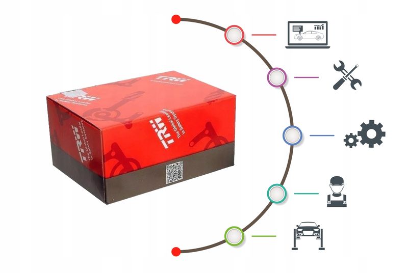 TRW Tarcza hamulcowa przód DF4260S zdjęcie 4