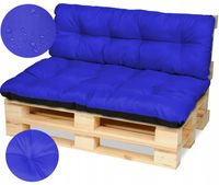 Poduszki na meble z palet ławkę 120x80+120x38 chab