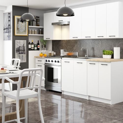 Szafka kuchenna wisząca OLIWIA 40 cm H720 1 drzwi 2 półki - biała na Arena.pl