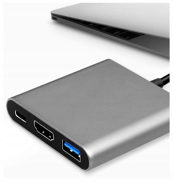 Przejściówka Adapter 3w1 HUB USB-C HDMI 4K ver2020 zdjęcie 11