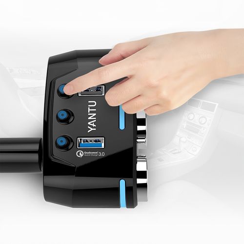 Rozdzielacz gniazda zapalniczki ładowarka 2x USB-A LCD 12/24 V 100 W na Arena.pl