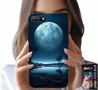 ETUI DO HUAWEI Y6 2018 - PEŁNIA KSIĘŻYCA KSIĘŻYC FUTERAŁ + FOLIA