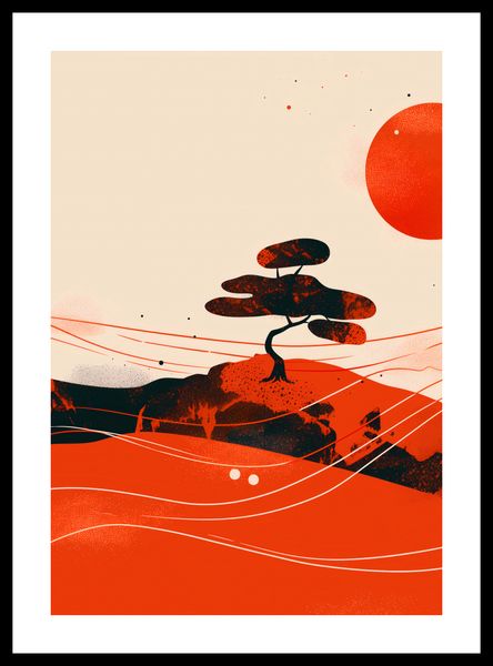 Plakat 68x98cm Czerwone Pustynne Pejzaże zdjęcie 3
